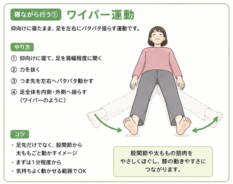 ワイパー運動のやり方